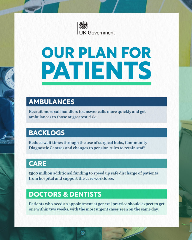 DHSC Plan for Patients